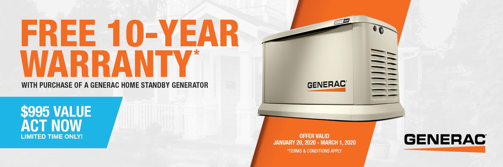 Homestandby Generator Deal | Warranty Offer | Generac Dealer | Ennis, TX